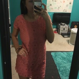 CORAL FOREVER21 DRESS